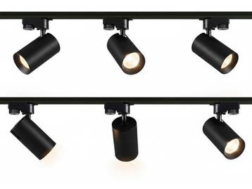 Veiling - 2 meter Railsysteem met 6 st railspot GU10 fitting, Nieuw