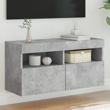 vidaXL Tv-wandmeubel met LED-verlichting 80x30x40 cm, Verzenden, Nieuw