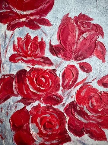 Henri Hart ( 1965 - ) - Bouquet de Roses Rouges
