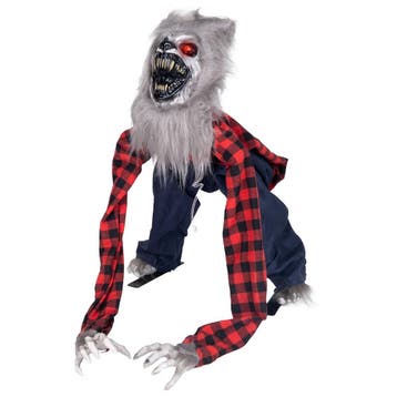Halloween Decoratie Weerwolf 40 X 73 Cm Animatronic Licht, Nieuw