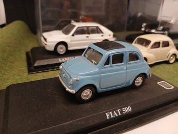 IXO 1:43 - Modelauto (6) - Fiat 500 Renault 4cv, Citroen SM,