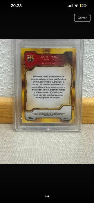 2023/24 Topps FC Barcelona Lamine Yamal BARG3 Carte, Nieuw