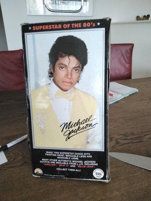 MJJ - Pop Michael Jackson - 1980-1990 - V.S., Antiek en Kunst, Antiek | Speelgoed