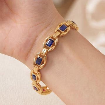 Zonder minimumprijs - Armband Zilver, 18k goudverguld -, Nieuw