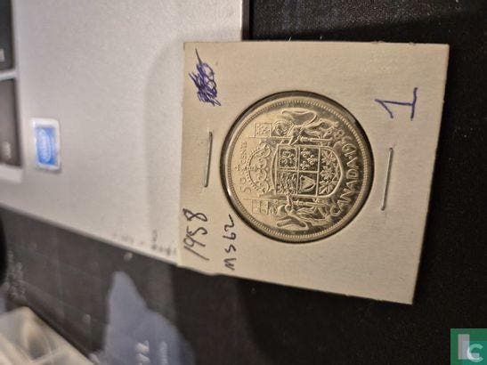 Canada 50 cents 1958, Postzegels en Munten, Munten | Amerika, Losse munt, Goud, Zilver, Verzenden