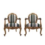 Fauteuil en cabriolet (2) - Hout - Louis XV-stoelen, Antiek en Kunst