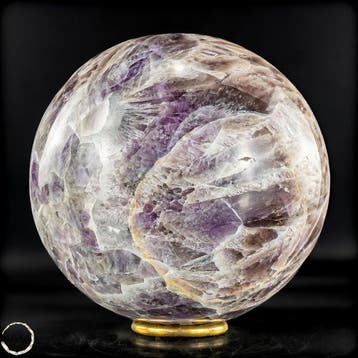 Natuurlijke Zeldzame Chevron-Amethist Sphere, Bolivië-, Antiek en Kunst