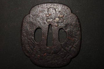 gesmeed ijzer - C6-68 Daito Scenery Tsuba - Japan - Edo, Antiquités & Art