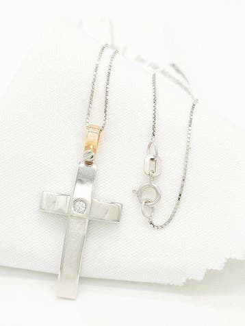 Zancan - Collier - 18 carats Or rose, Or blanc Diamant, Nieuw