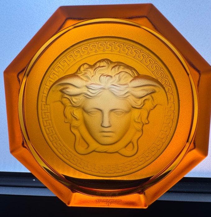 Versace - Flessenonderzetter - Versace Rosenthal Medusa, Antiek en Kunst, Antiek | Glaswerk en Kristal