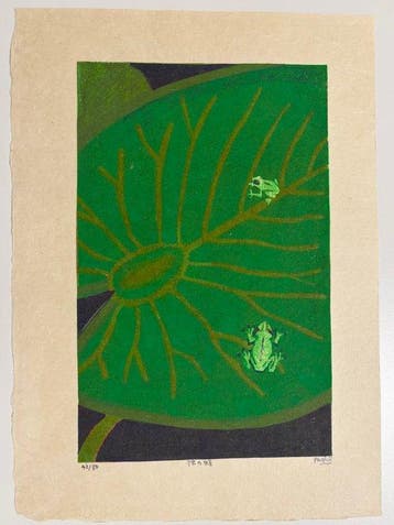 “Frog in the Pond” – Hand-Signed Limited-Edition Japanese