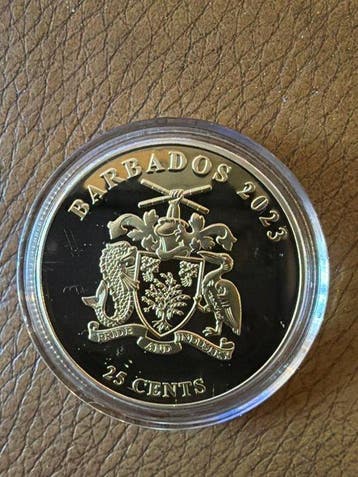 Barbados. 25 Cent 2023 Disney Donald Duck- 28,28g (Zonder, Timbres & Monnaies, Monnaies | Europe | Monnaies non-euro