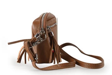 Time Mode Schoudertas Cognac, Handtassen en Accessoires, Tassen | Damestassen, Verzenden, Zo goed als nieuw