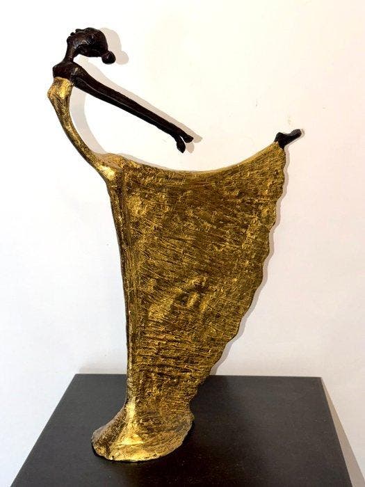 Abdoulaye Derme - sculptuur, Danseuse “Élégance en, Antiek en Kunst, Curiosa en Brocante