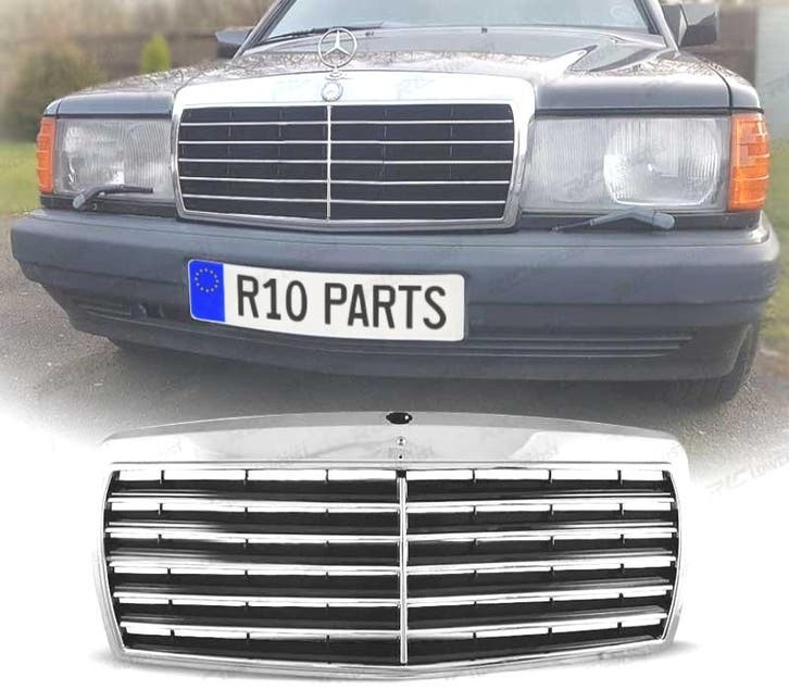 CALANDRE MERCEDES 190 W201 82-93 LOOK AVANTGARDE CHROMÉ, Autos : Pièces & Accessoires, Carrosserie & Tôlerie, Envoi