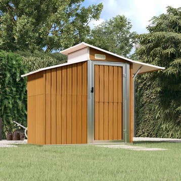 vidaXL Tuinschuur 270x130x208,5 cm gegalvaniseerd staal, Tuin en Terras, Tuinhuizen, Verzenden, Nieuw