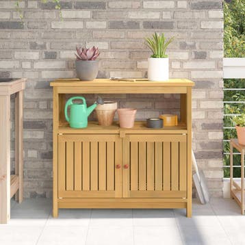 vidaXL Tuinconsole tafel Licht acacia 80 x 35 x 75 cm, Verzenden, Nieuw