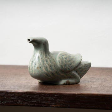 Joseon-dynastie celadon eendvormige waterdrupelaar met