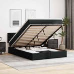vidaXL Bed poef met matrassen en LEDs 140x200cm kunstleer, Verzenden, Nieuw