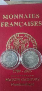 France. 10 Francs 1967/1971 Hercule (lot de 2 monnaies en