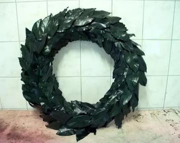 Bladkrans Groen Herdenkingskrans 70 cm, Nieuw
