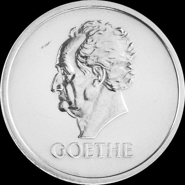 Duitsland, Weimar Republiek 5 Reichsmark 1932 - J Goethe, Postzegels en Munten, Munten | Europa | Niet-Euromunten
