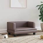 vidaXL Hondenmand 60x40x30 cm kunstleer bruin, Verzenden, Nieuw