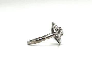 Zonder minimumprijs - Ring - 18 karaat Witgoud - 0.15ct. tw., Handtassen en Accessoires, Ringen, Nieuw