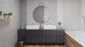 Kediri Perla ( licht grijs ) / Design Tegel ( Keramisch ) /, Doe-het-zelf en Bouw, Ophalen of Verzenden, Nieuw
