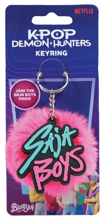 KPop Demon Hunters Pom Pom Sleutelhanger Saja Boys, Ophalen of Verzenden