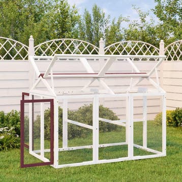 vidaXL Dierenren 141x94x104 cm massief grenenhout, Verzenden