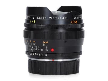 Leica Elmarit-R 16mm f/2.8 Fisheye - Fisheye, Ophalen of Verzenden, Zo goed als nieuw