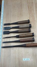 Japanse timmerbeitels set YC129 – 7 stuks koolstofstaal