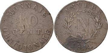 10 Centimes Frankreich Napoleon I 1804-1814, 1815, Verzenden