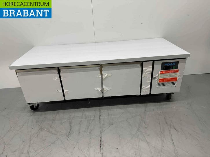 Acier inoxydable Polar Réfrigération Comptoir 3 portes 179,5, Articles professionnels, Horeca | Équipement de cuisine, Envoi