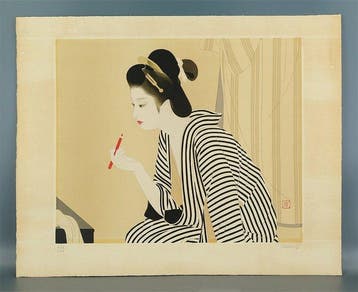 Original Lithograph - Kuchibeni(Lipstick) - 222/300