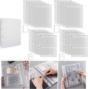 A4 Opbergmap + 10 magneetvellen | 47% korting! Retour deal, Hobby & Loisirs créatifs, Verzenden, Album of Boek