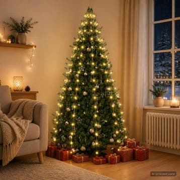vidaXL Kerstlampjes 180 LEDs Warmwit 180 cm, Verzenden, Nieuw