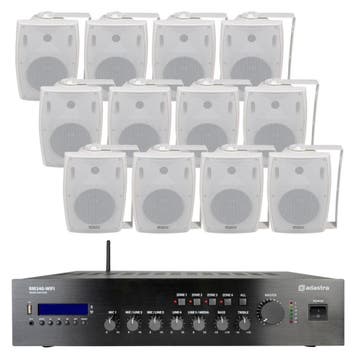 Horeca, Kantoor Of Winkel Geluidsinstallatie 12 Speakers En