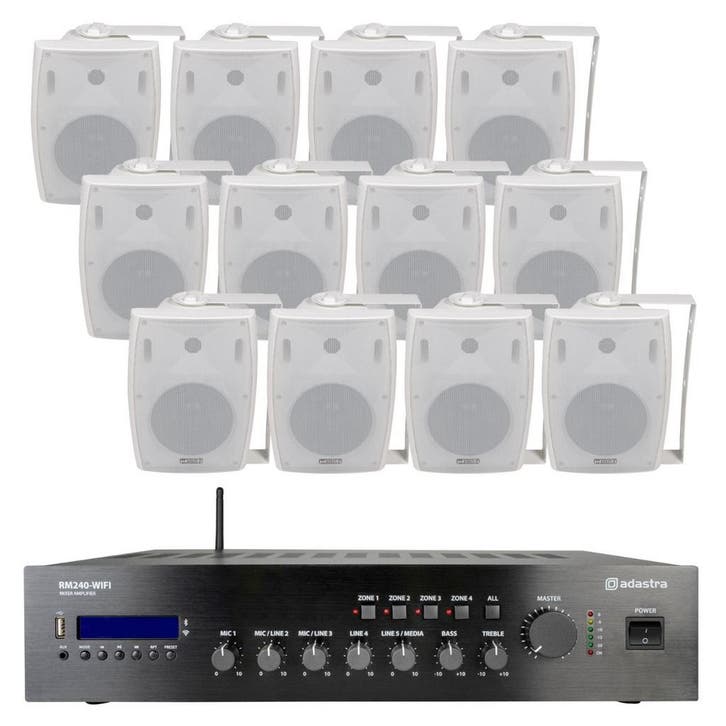 Horeca, Kantoor Of Winkel Geluidsinstallatie 12 Speakers En, Musique & Instruments, Microphones