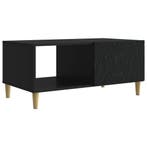vidaXL Salontafel Zwart 90 x 50 x 40 cm Bewerkt hout, Verzenden, Nieuw