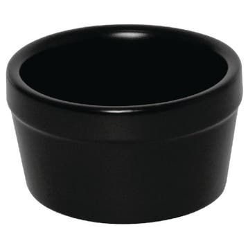 Ramekins | Keramiek | Zwart | 11cl | 6 Stuks | Ø77x45(h)mm, Verzenden