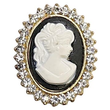 Fako Bijoux - Magnetische Mini Broche - Ovaal Cleopatra Met, Verzenden