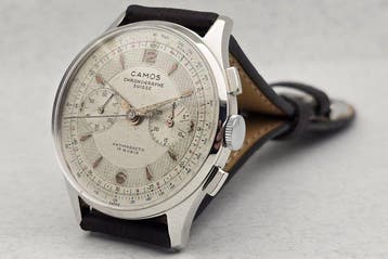 Chronographe Suisse - CAMOS - Cal. Landeron 51 - Telemetre &, Handtassen en Accessoires, Nieuw