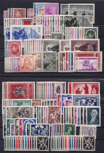 België 1940/1949 - Reeksen en volledige jaargangen - OBP/COB, Gestempeld