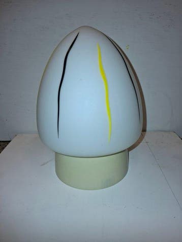 Ornement de lampe - en forme dœuf - Opaline, bakélite -, Antiquités & Art