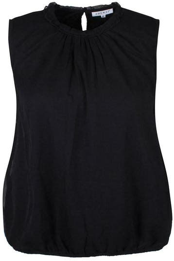Singlet Zhenzi crepe chiffon ruche maat 50/52, Kleding | Dames, Verzenden, Nieuw