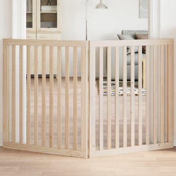 vidaXL Hondenhek inklapbaar 2 panelen 160 cm populierenhout, Verzenden
