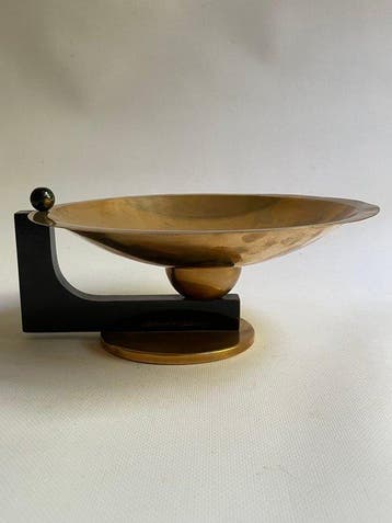 Plateau - Tazza - Cuivre, Bois, Antiquités & Art