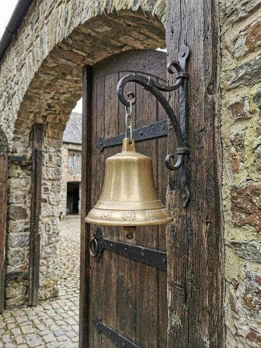 Decoratieve bel - Kelk - Frankrijk - Grote Franse Poortbel, Antiquités & Art, Curiosités & Brocante